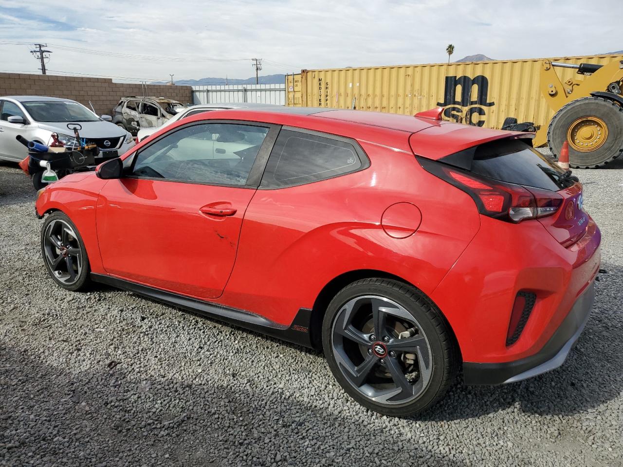 2019 Hyundai Veloster VIN KMHTH6AB5KU005369 Copart auction photo, undercarriage / front end damage thumbnail 2