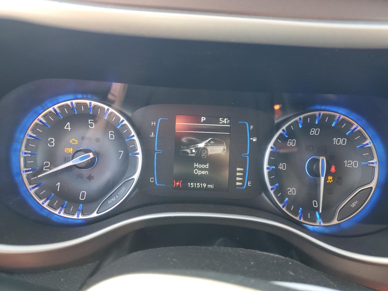 2017 Chrysler Pacifica VIN 2C4RC1BG2HR844508 Copart auction photo, rear end damage thumbnail 9