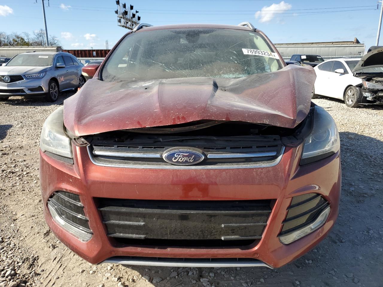 2014 Ford Escape VIN 1FMCU0JX6EUB84398 Copart auction photo, burn - engine / side damage thumbnail 5