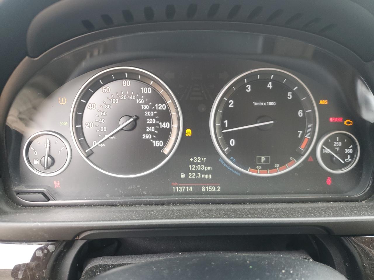 2012 BMW 5er VIN WBAFR7C59CC810033 Copart auction photo, front end / rear end damage thumbnail 9