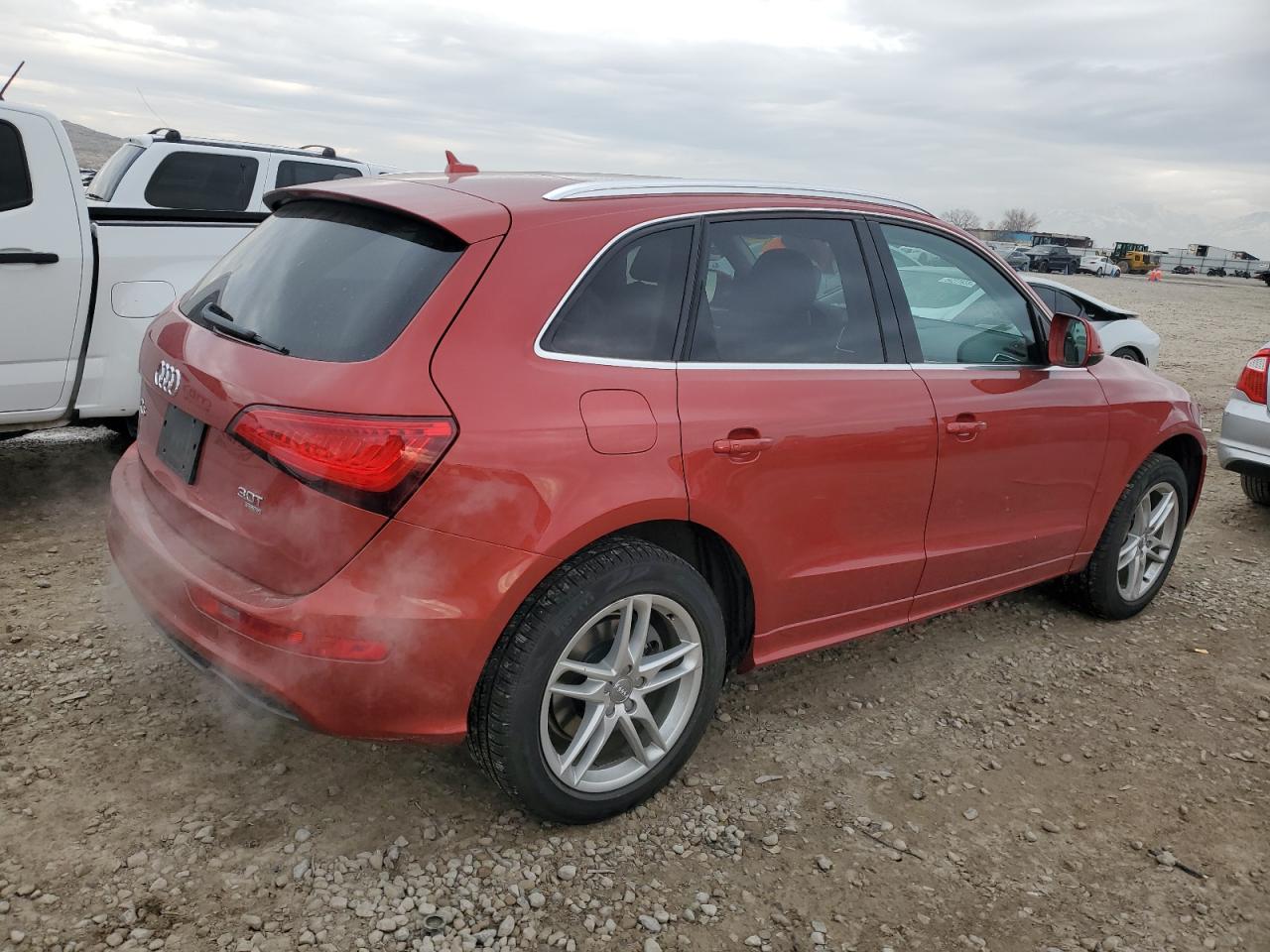 2014 Audi Q5 VIN WA1WGAFP7EA048462 Copart auction photo, front end damage thumbnail 3