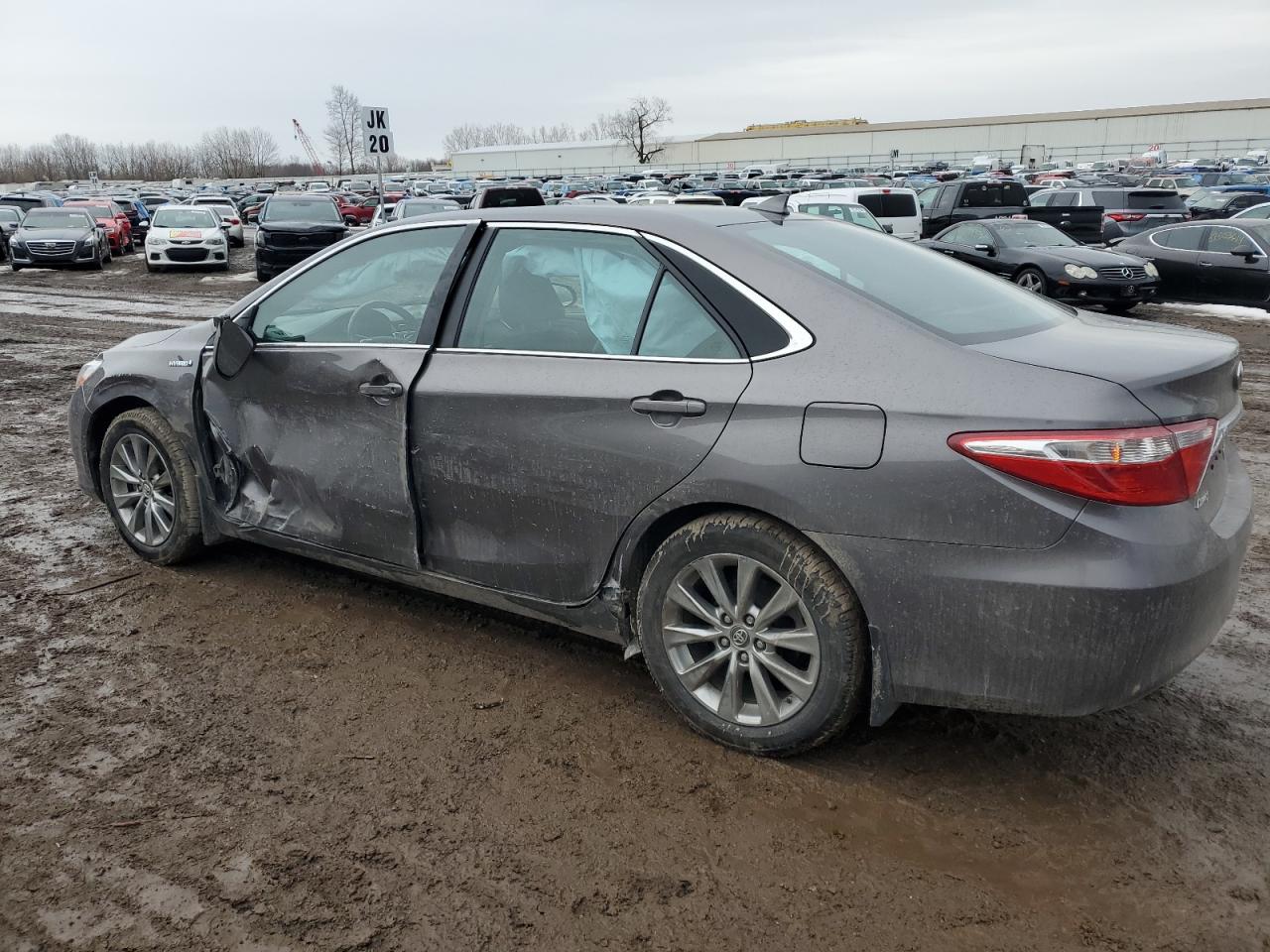 2017 Toyota Camry VIN 4T1BD1FK7HU228461 Copart auction photo, side damage thumbnail 2
