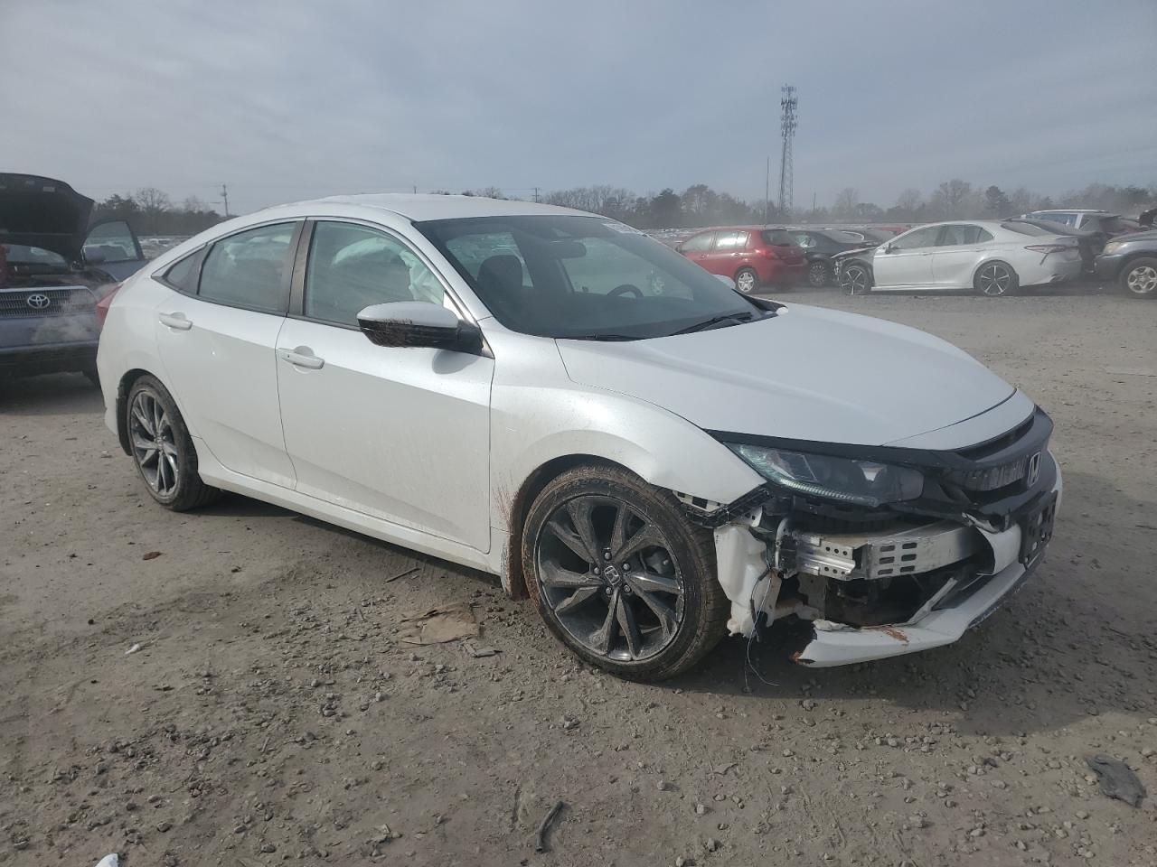 2020 Honda Civic VIN 2HGFC2E87LH531760 Copart auction photo, front end / minor dent/scratches damage thumbnail 4