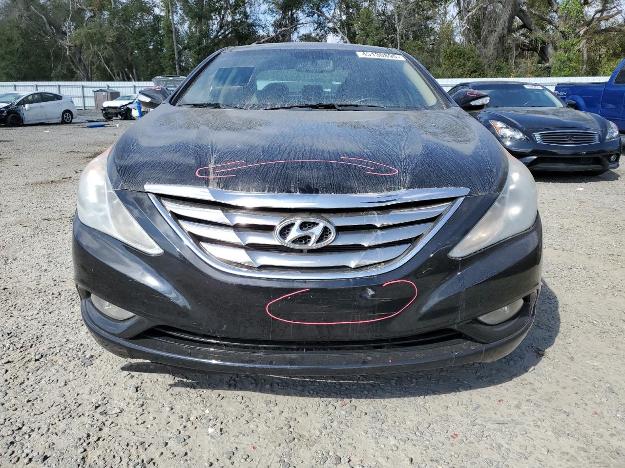 2013 Hyundai Sonata VIN 5NPEC4AC2DH659090 Copart auction photo, rear end / vandalism damage thumbnail 5