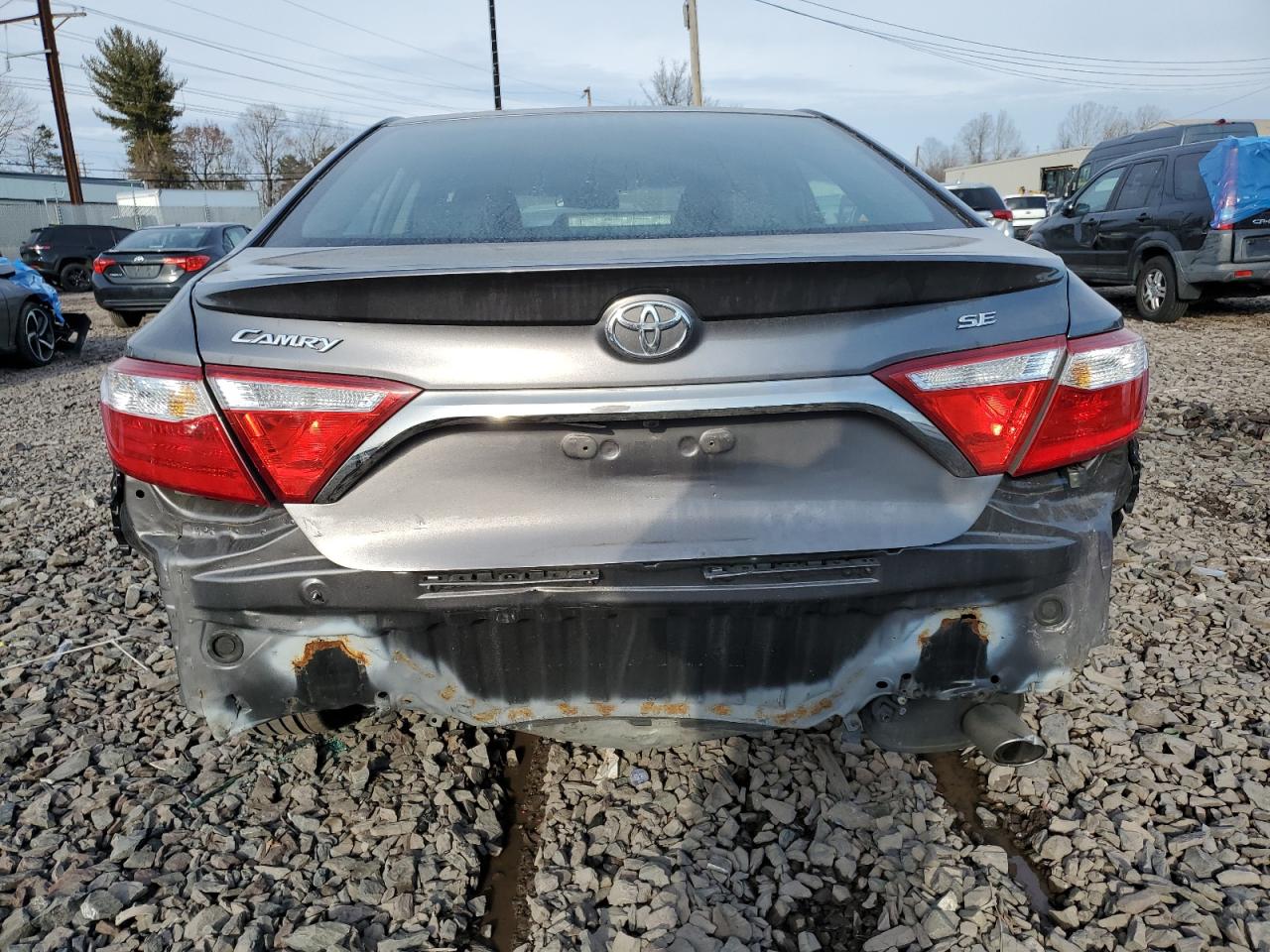 2015 Toyota Camry VIN 4T1BF1FK3FU480442 Copart auction photo, rear end / side damage thumbnail 6