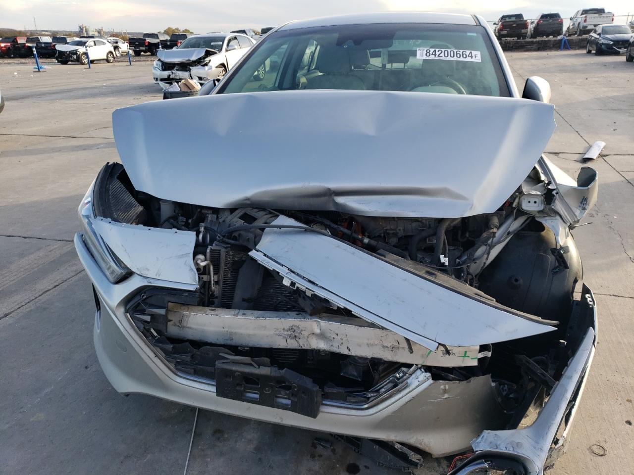 2020 Hyundai IONIQ VIN KMHC65LC2LU235698 Copart auction photo, front end damage thumbnail 5