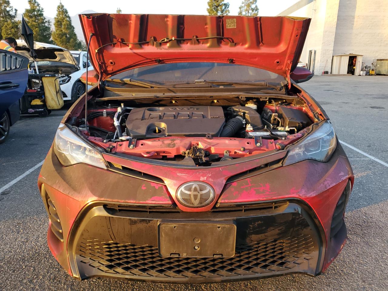 2019 Toyota Corolla VIN 5YFBURHE7KP916555 Copart auction photo, burn damage thumbnail 5