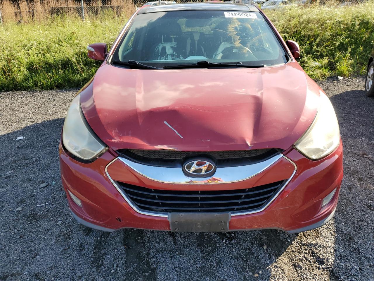 2012 Hyundai Tucson VIN KM8JUCAC9CU446417 Copart auction photo, vandalism damage thumbnail 12