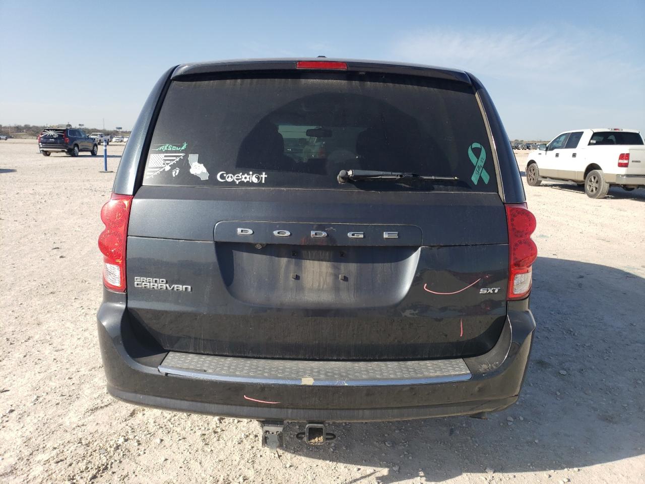 2014 Dodge Caravan VIN 2C4RDGCG6ER221905 Copart auction photo, front end / side damage thumbnail 6