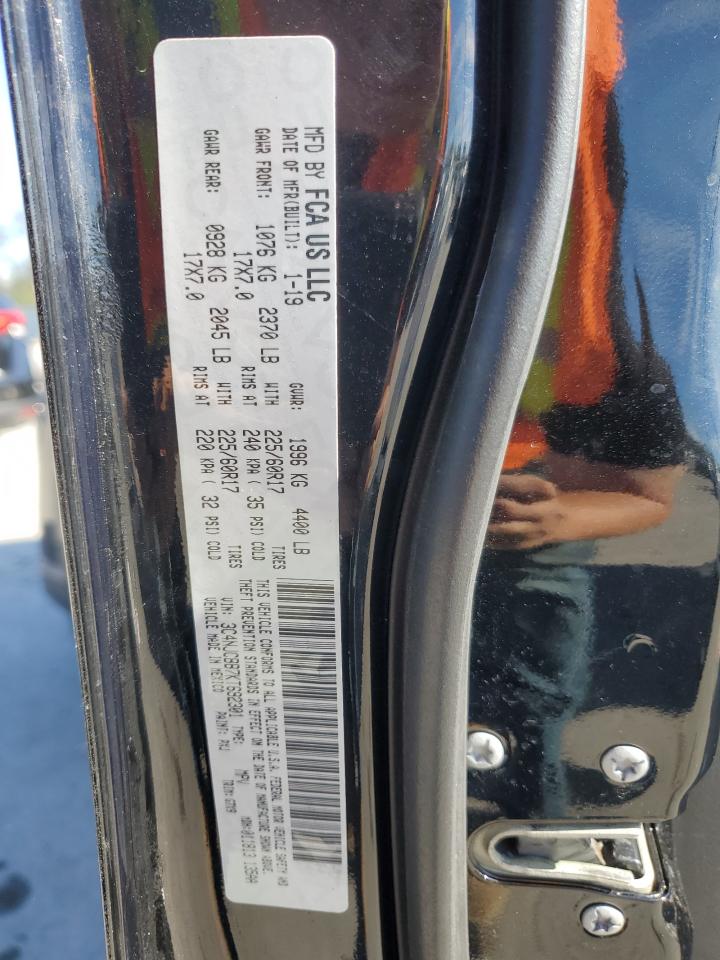 2019 Jeep Compass VIN 3C4NJCBB7KT692301 Copart auction photo, rear end damage thumbnail 15