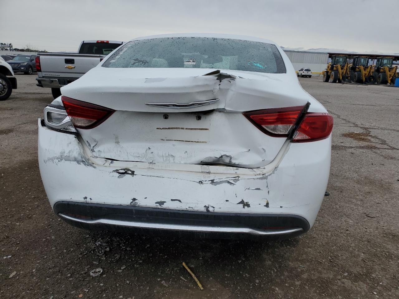 2015 Chrysler 200 VIN 1C3CCCAB1FN717366 Copart auction photo, rear end / frame damage damage thumbnail 6