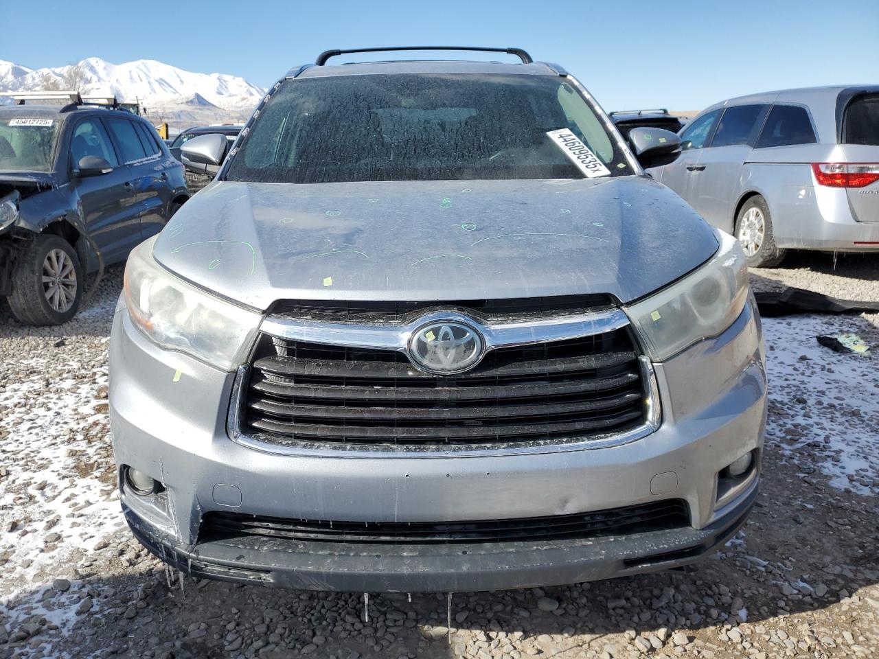 2015 Toyota Highlander VIN 5TDDKRFH7FS207407 Copart auction photo, frame damage damage thumbnail 5