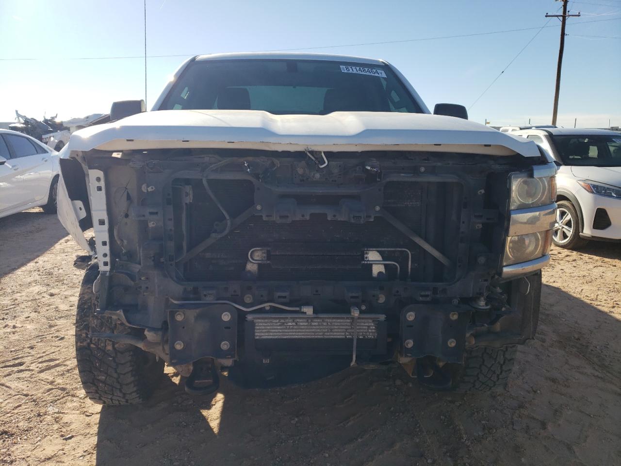 2017 Chevrolet Silverado VIN 1GC2KUEG5HZ245254 Copart auction photo, front end / side damage thumbnail 5