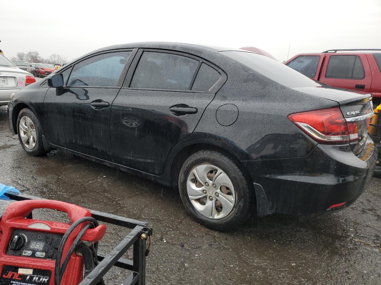 2014 Honda Civic VIN 2HGFB2F50EH525941 Copart auction photo, side / front end damage thumbnail 2
