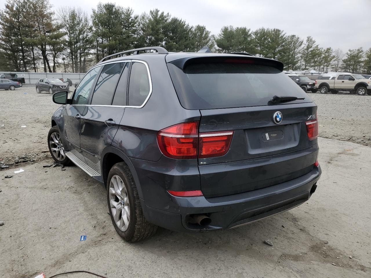 2013 BMW X5 VIN 5UXZV4C58D0E09569 Copart auction photo, undercarriage / front end damage thumbnail 2