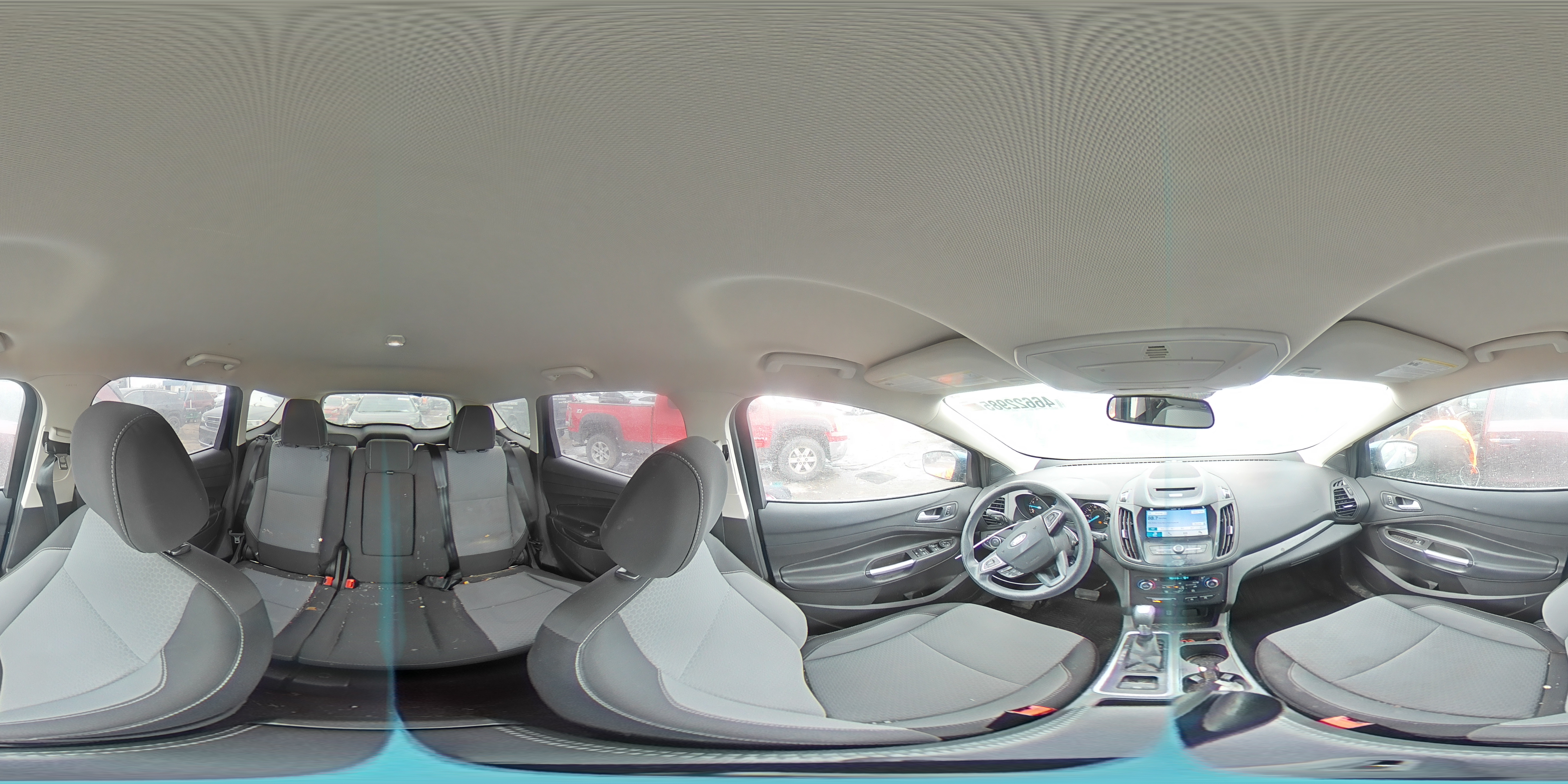 2017 Ford Escape VIN 1FMCU0GD5HUD18691 Copart auction photo, front end damage thumbnail 14