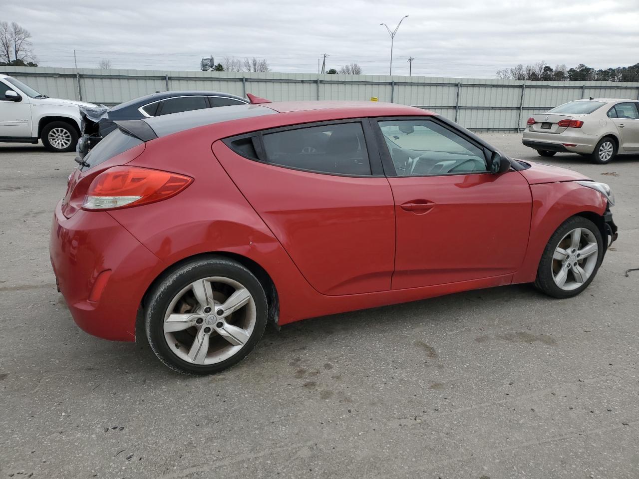 2014 Hyundai Veloster VIN KMHTC6AD8EU209068 Copart auction photo, front end damage thumbnail 3