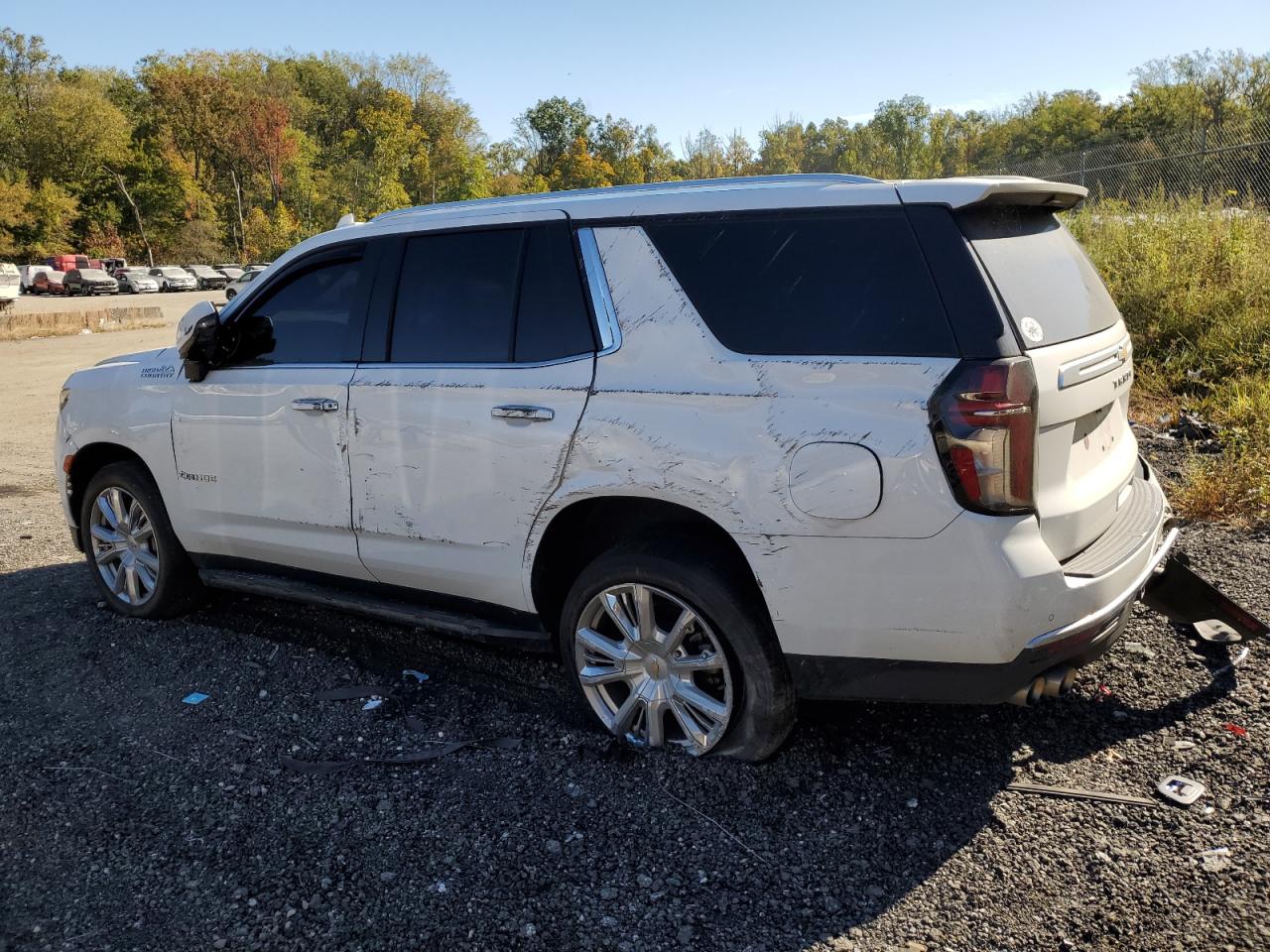 2022 Chevrolet Tahoe VIN 1GNSKTKL1NR313709 Copart auction photo, all over damage thumbnail 2