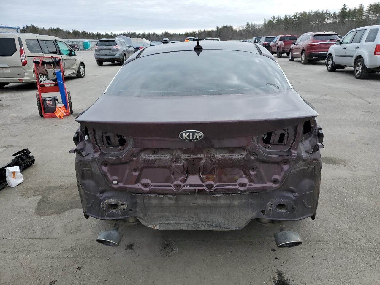2015 KIA Optima VIN 5XXGM4A78FG395090 Copart auction photo, rear end damage thumbnail 6