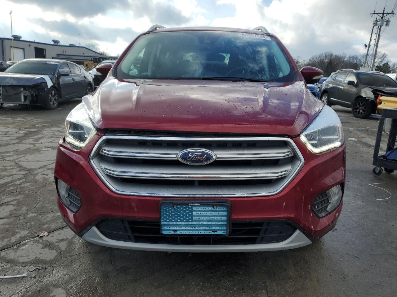 2017 Ford Escape VIN 1FMCU9J91HUB39640 Copart auction photo, all over damage thumbnail 5