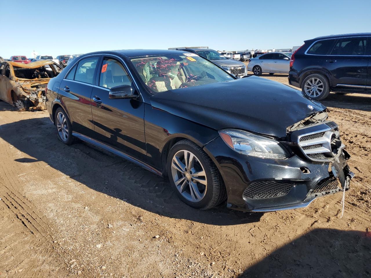 2015 Mercedes-Benz E-klasse VIN WDDHF0EB7FB078760 Copart auction photo, front end / minor dent/scratches damage thumbnail 4