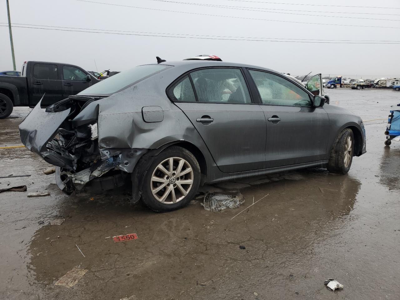 2015 Volkswagen Jetta VIN 3VWD17AJ5FM239982 Copart auction photo, rear end / side damage thumbnail 3