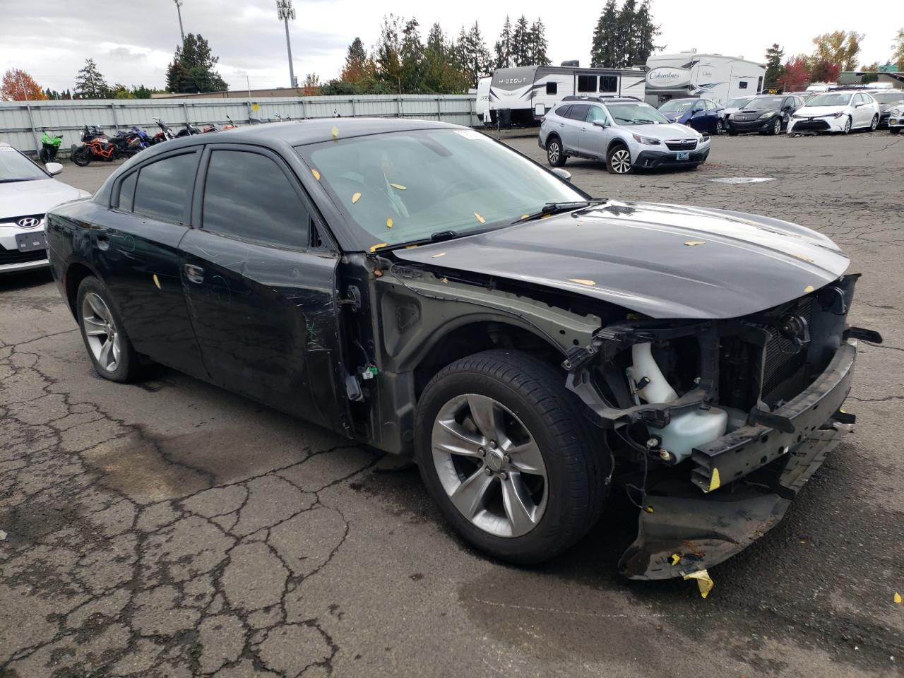 2017 Dodge Charger VIN 2C3CDXHG3HH524654 Copart auction photo, front end / all over damage thumbnail 4