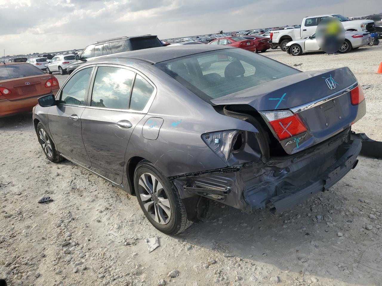 2014 Honda Accord VIN 1HGCR2F33EA150705 Copart auction photo, all over damage thumbnail 2