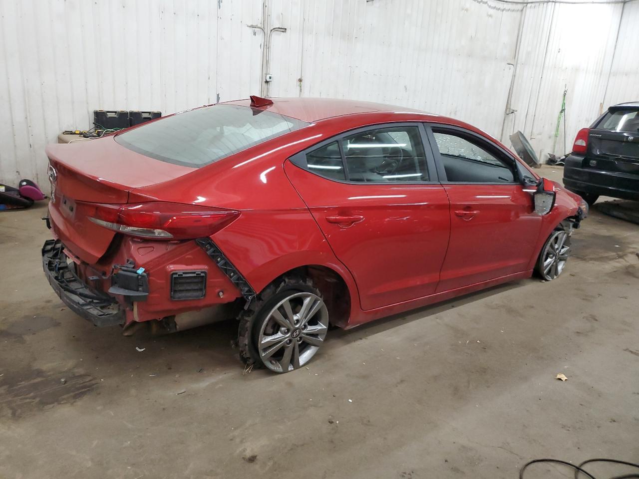 2018 Hyundai Elantra VIN 5NPD84LF8JH276108 Copart auction photo, all over damage thumbnail 3
