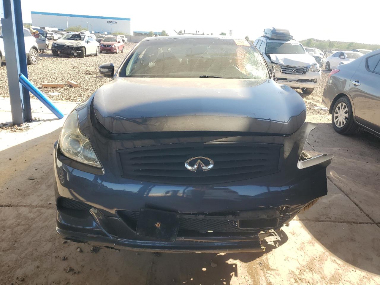 2008 Infiniti G VIN JNKCV64E18M123591 Copart auction photo, front end / side damage thumbnail 5