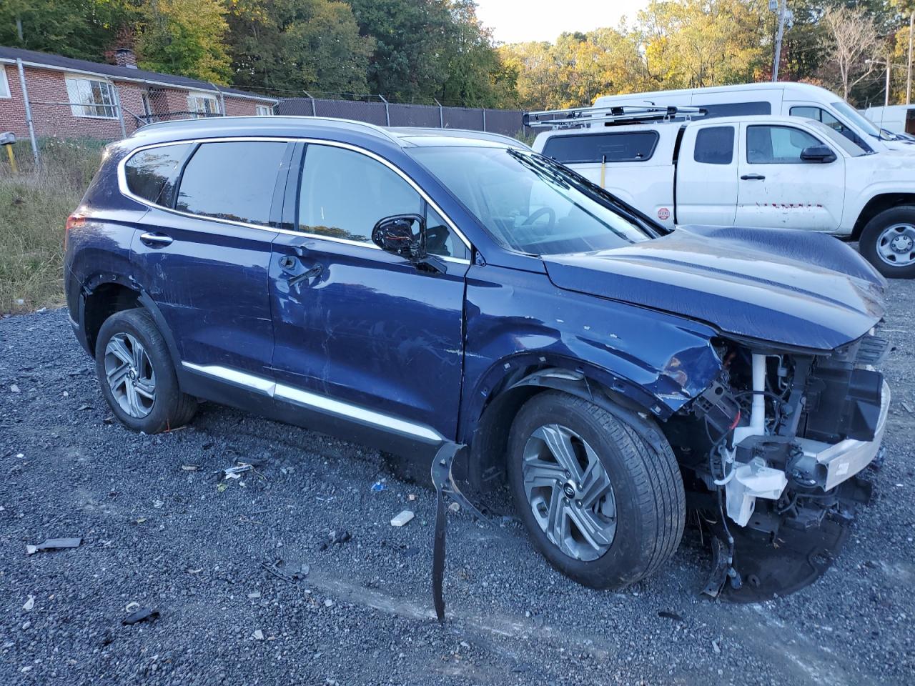 2022 Hyundai Santa Fe VIN 5NMS3DAJ9NH442054 Copart auction photo, all over damage thumbnail 4