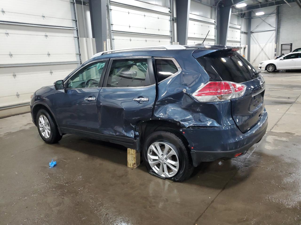 2016 Nissan Rogue VIN 5N1AT2MV8GC876526 Copart auction photo, rear end / side damage thumbnail 2