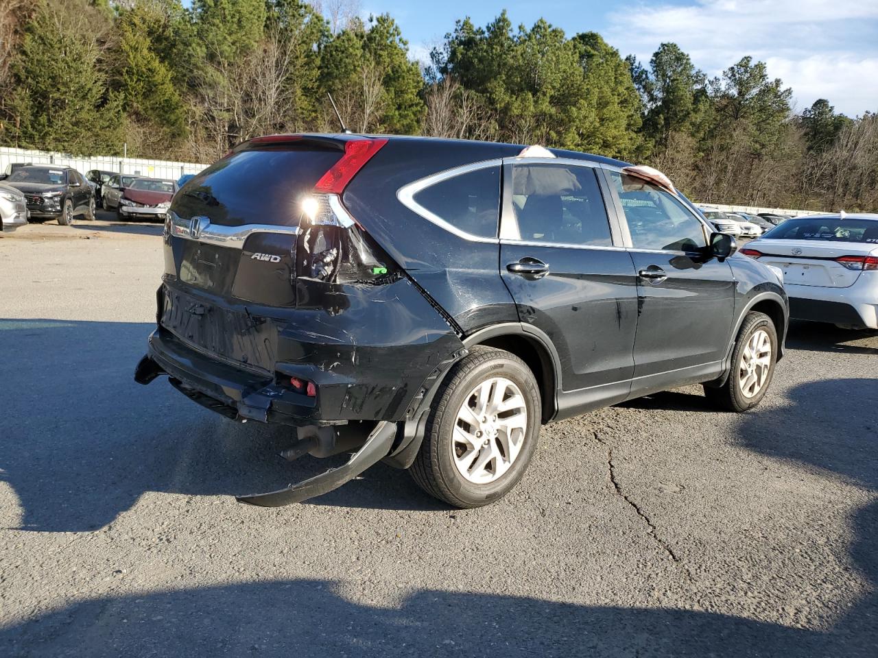 2016 Honda CR-V VIN 2HKRM4H52GH700702 Copart auction photo, rear end damage thumbnail 3