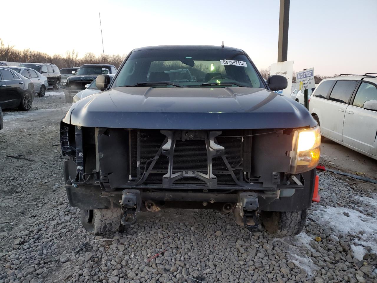 2010 Chevrolet Silverado VIN 1GCSKREA1AZ251583 Copart auction photo, front end damage thumbnail 5