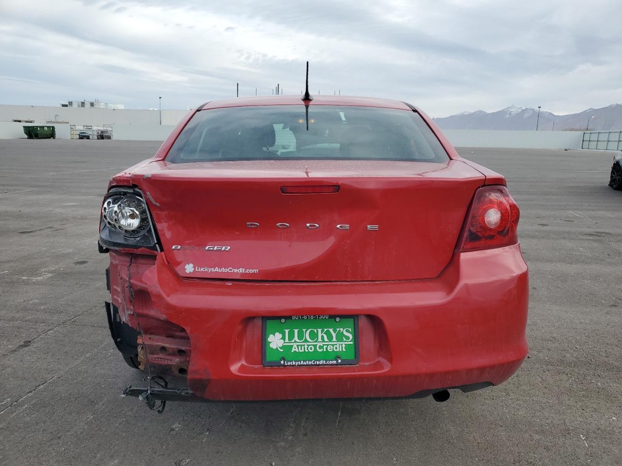 2013 Dodge Avenger VIN 1C3CDZAB6DN594225 Copart auction photo, all over damage thumbnail 6