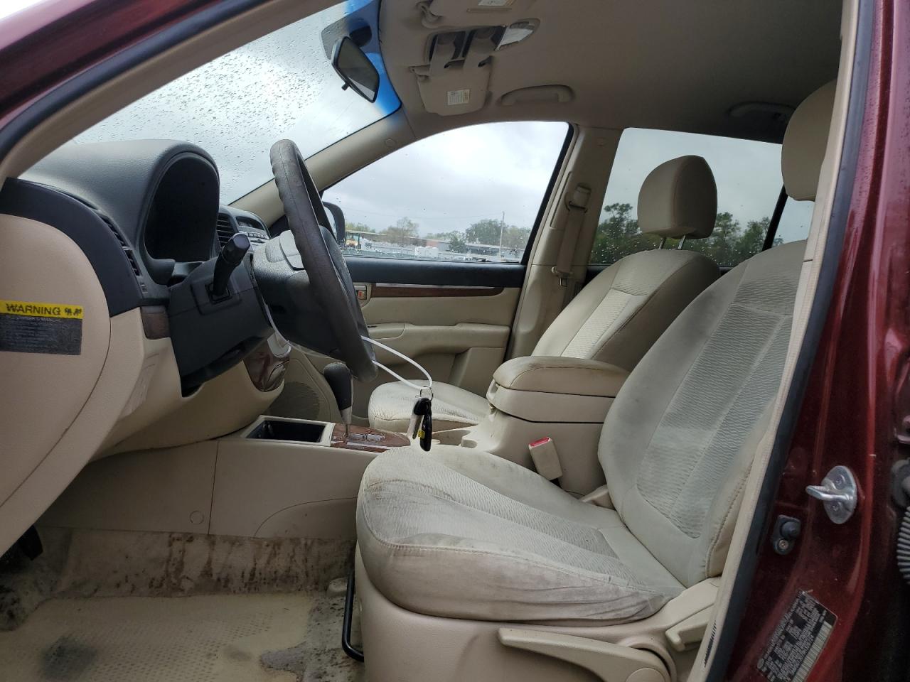2009 Hyundai Santa Fe VIN 5NMSG13D79H326724 Copart auction photo, front end / side damage thumbnail 7