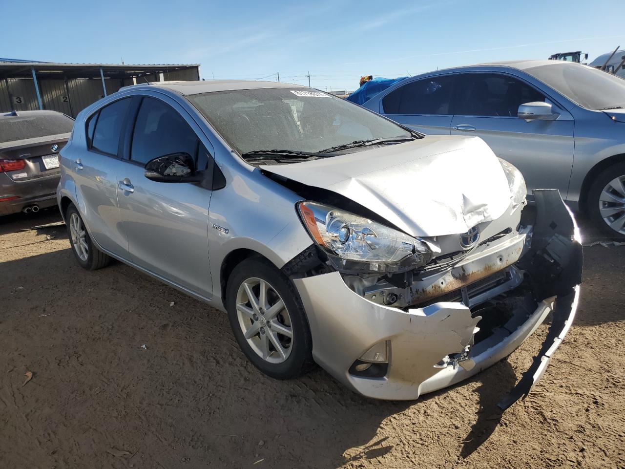 2012 Toyota Prius VIN JTDKDTB36C1030821 Copart auction photo, front end damage thumbnail 4
