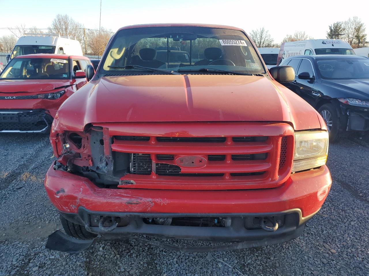 2004 Ford F250 VIN 1FTNX21L24ED85995 Copart auction photo, front end damage thumbnail 5