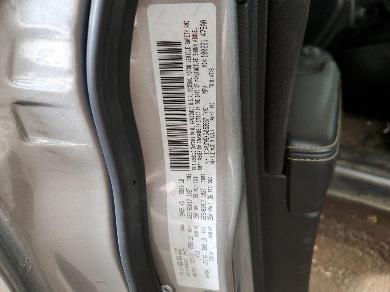 2016 Jeep Grand Cherokee VIN 1C4PJMABXGW153687 Copart auction photo, front end damage thumbnail 13