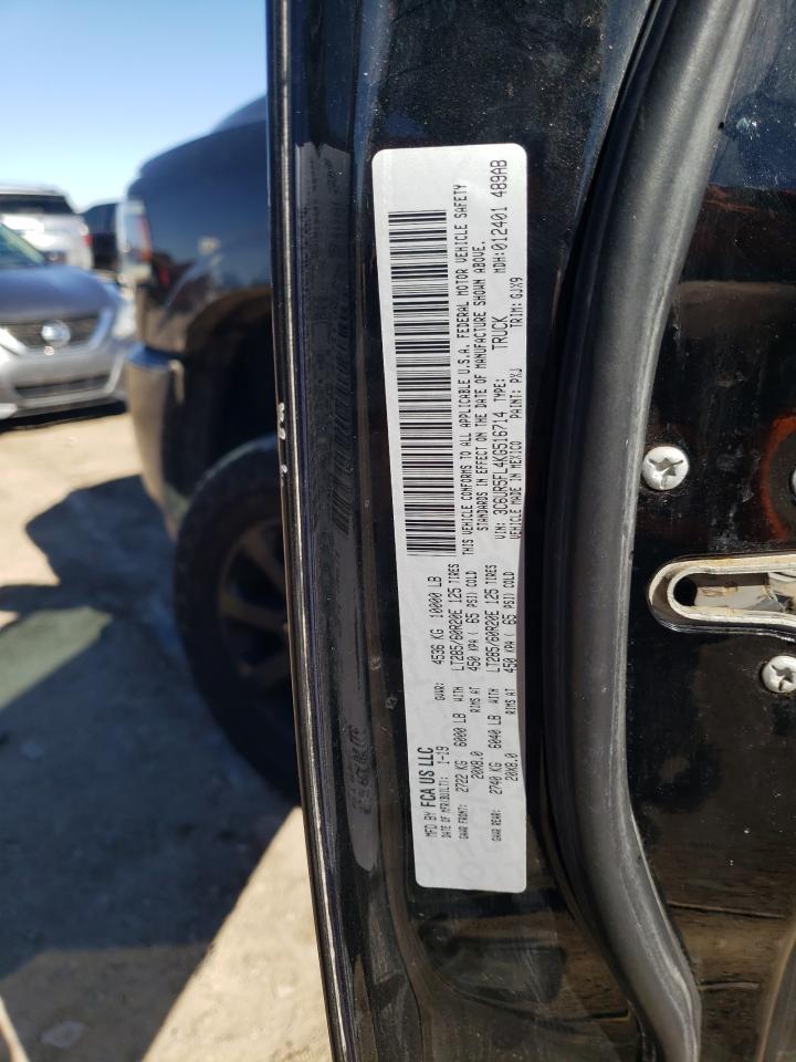 2019 RAM 2500 VIN 3C6UR5FL4KG516714 Copart auction photo, side / minor dent/scratches damage thumbnail 12
