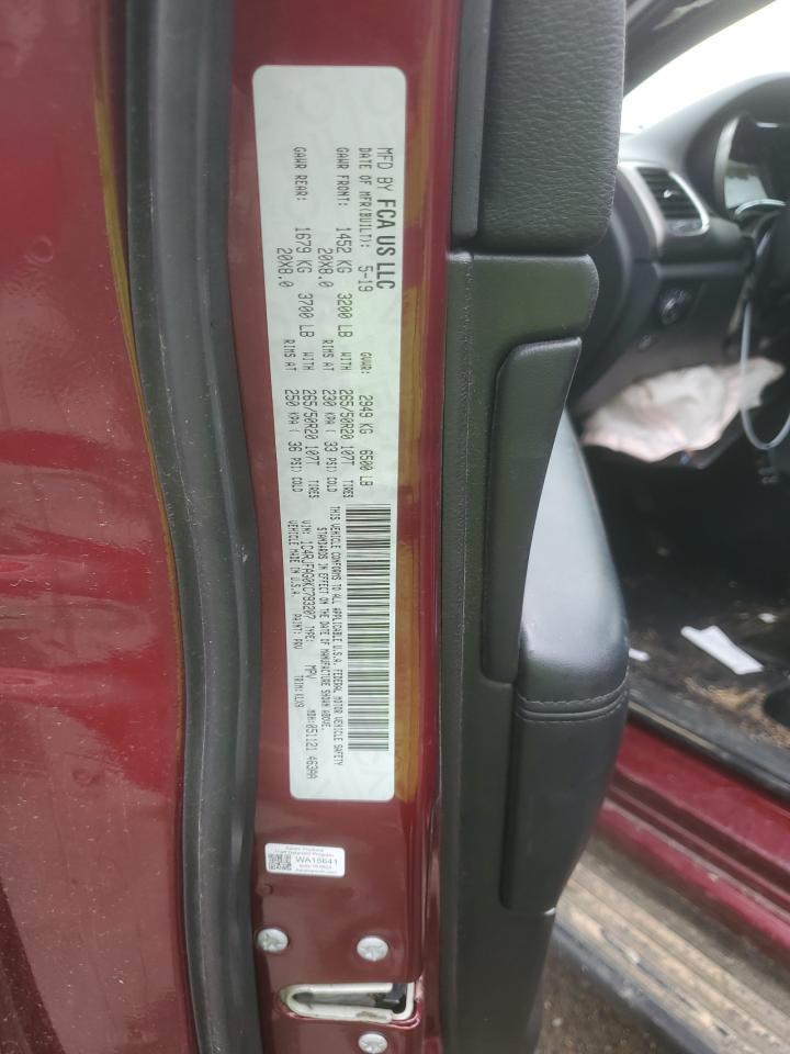 2019 Jeep Grand Cherokee VIN 1C4RJFAG0KC793207 Copart auction photo, front end / minor dent/scratches damage thumbnail 15