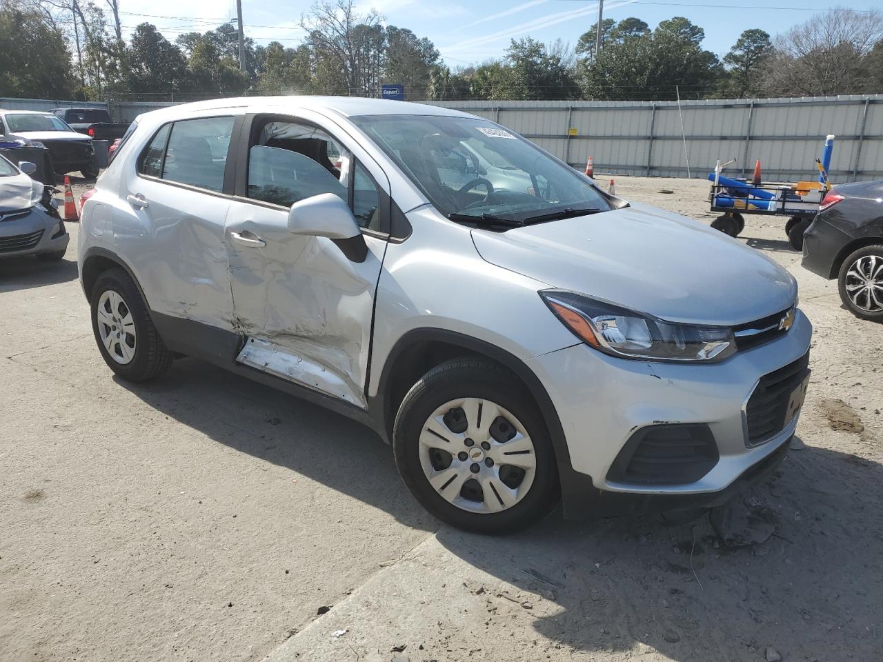 2017 Chevrolet Trax VIN KL7CJKSB8HB127080 Copart auction photo, side damage thumbnail 4