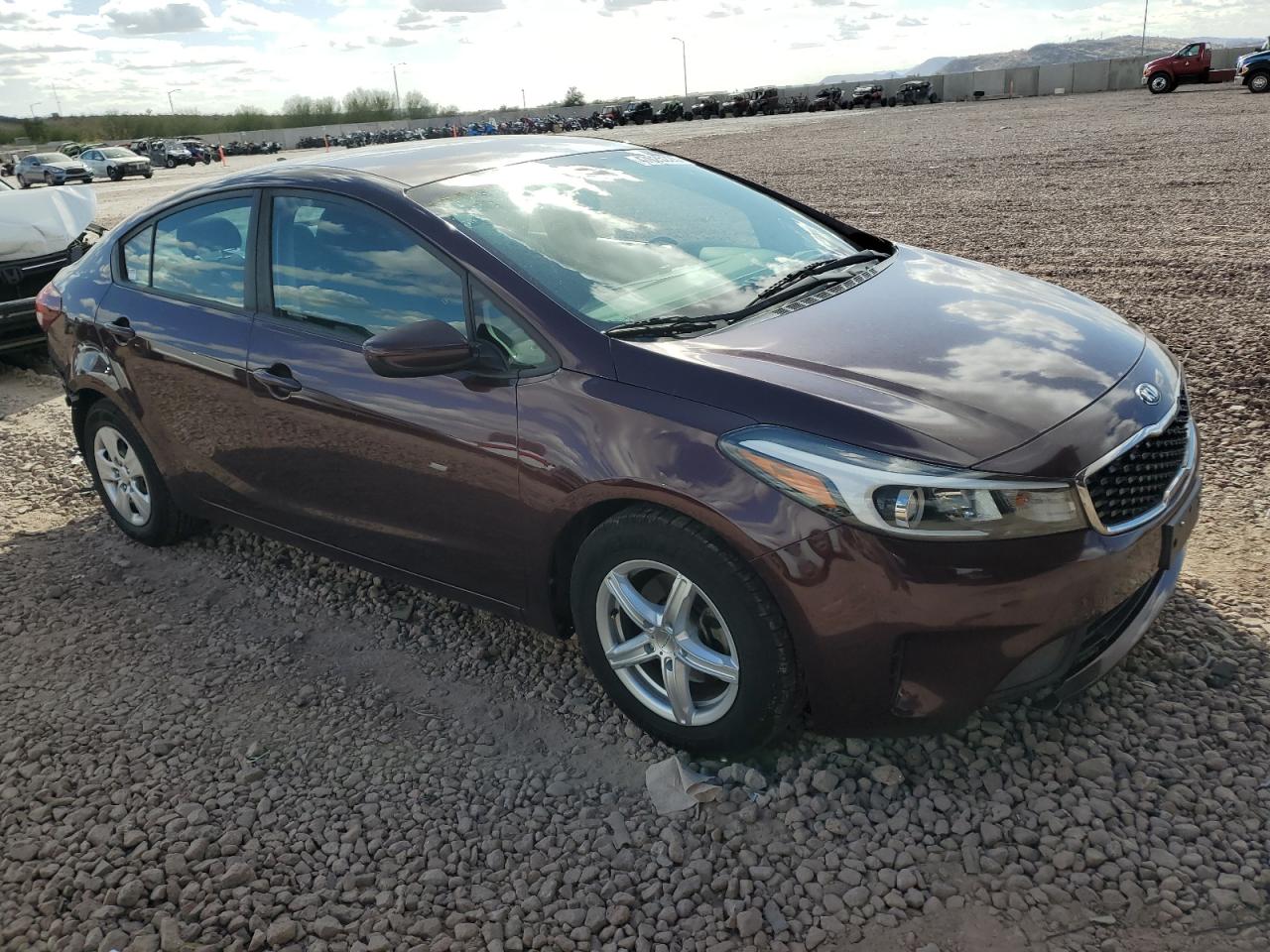 2017 KIA Forte VIN 3KPFK4A79HE125203 Copart auction photo, rear end / side damage thumbnail 4