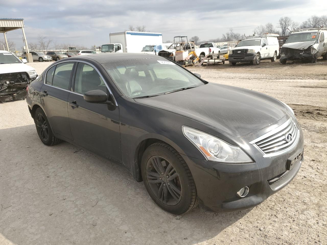 2013 Infiniti G VIN JN1CV6AR2DM767204 Copart auction photo, rear end / side damage thumbnail 4
