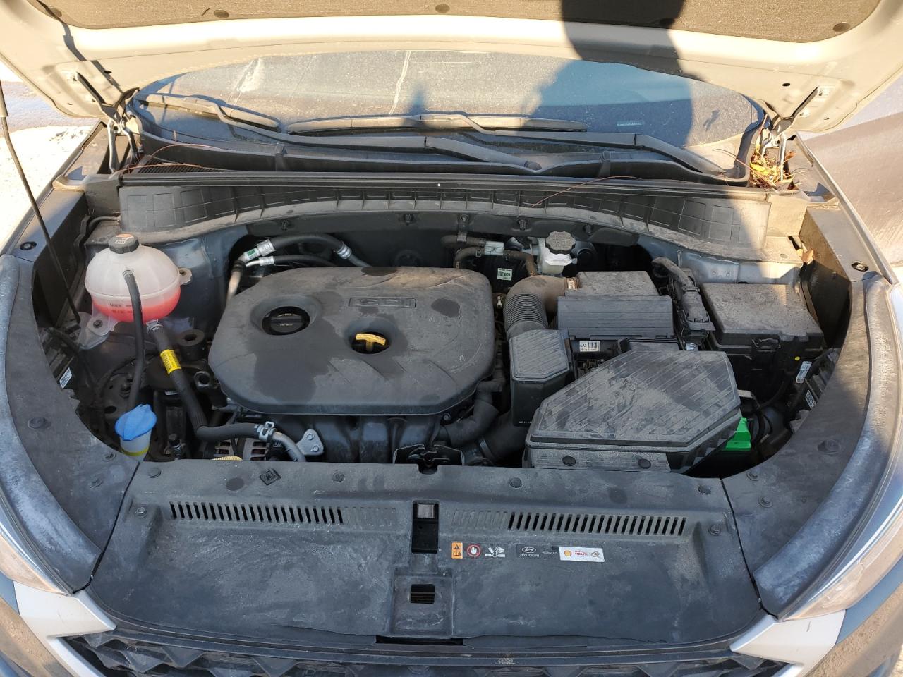 2021 Hyundai Tucson VIN KM8J23A41MU401911 Copart auction photo, vandalism damage thumbnail 12