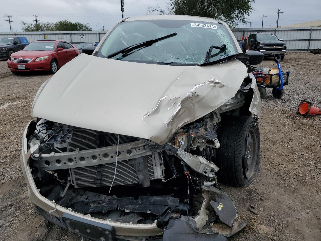 2018 Ford Escape VIN 1FMCU0F73JUB55816 Copart auction photo, front end / undercarriage damage thumbnail 5