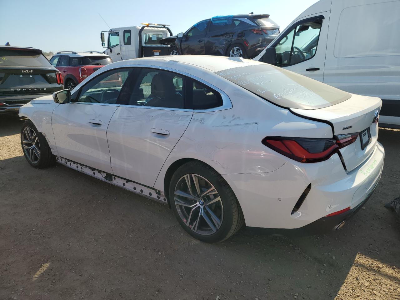 2024 BMW 4er VIN WBA73AV02RFS07792 Copart auction photo, front end / side damage thumbnail 2