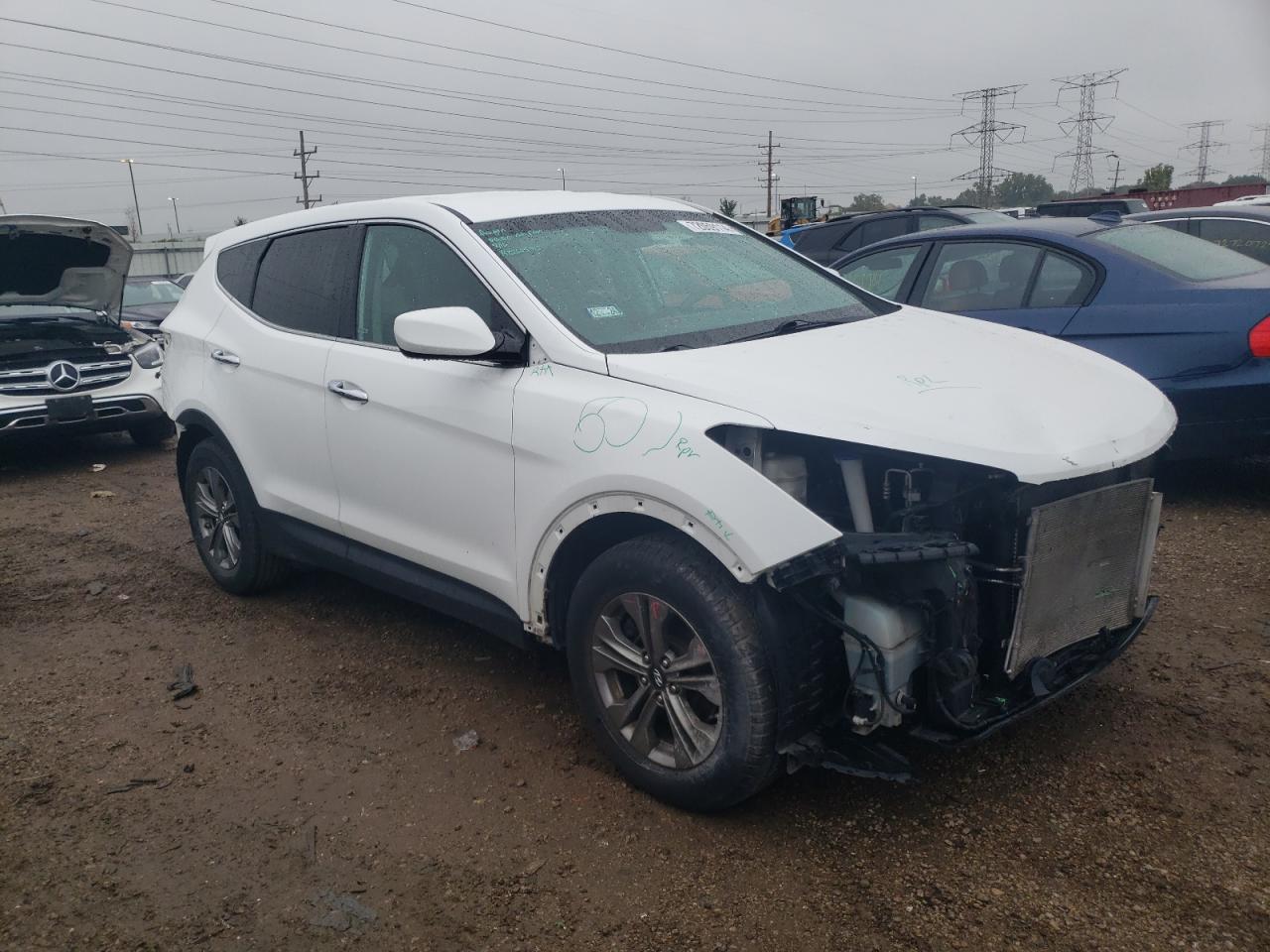 2016 Hyundai Santa Fe VIN 5XYZT3LB0GG365389 Copart auction photo, rear end damage thumbnail 4