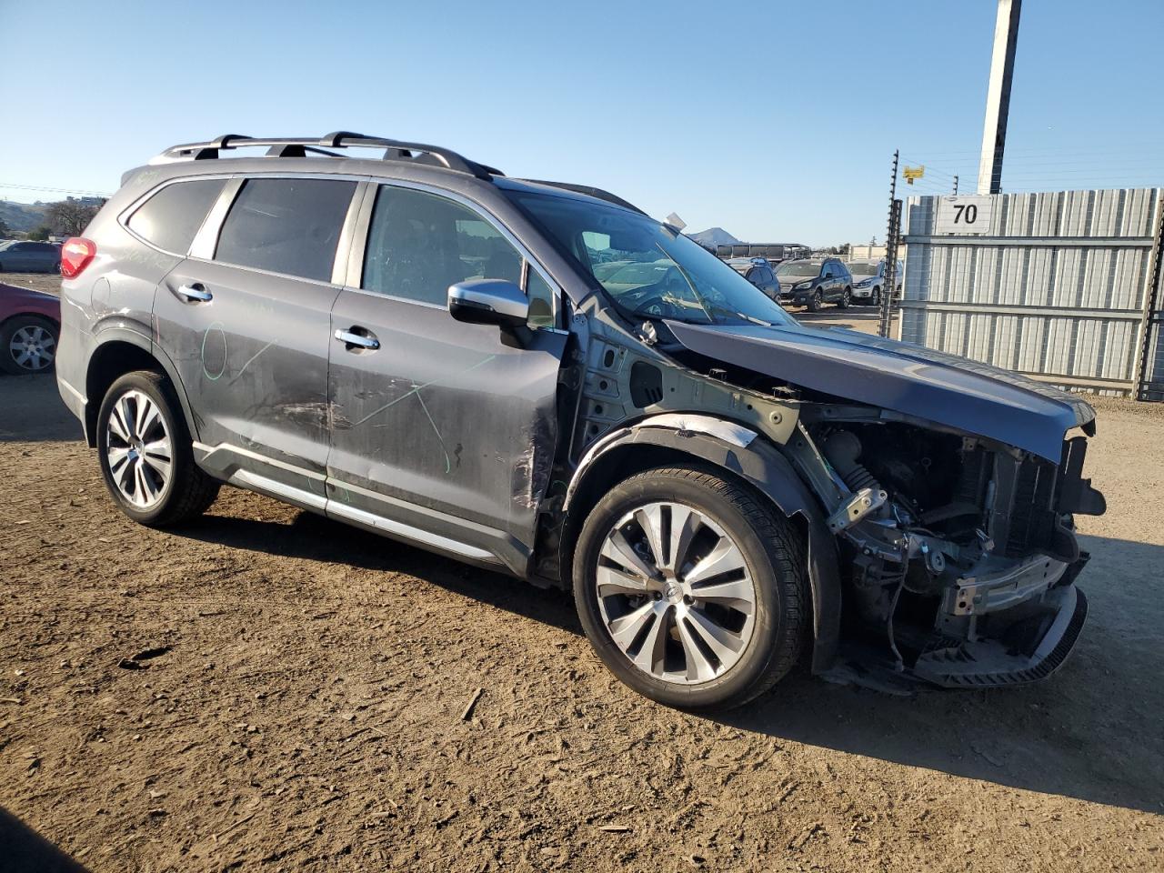 2021 Subaru Ascent VIN 4S4WMARD2M3459427 Copart auction photo, front end / side damage thumbnail 4