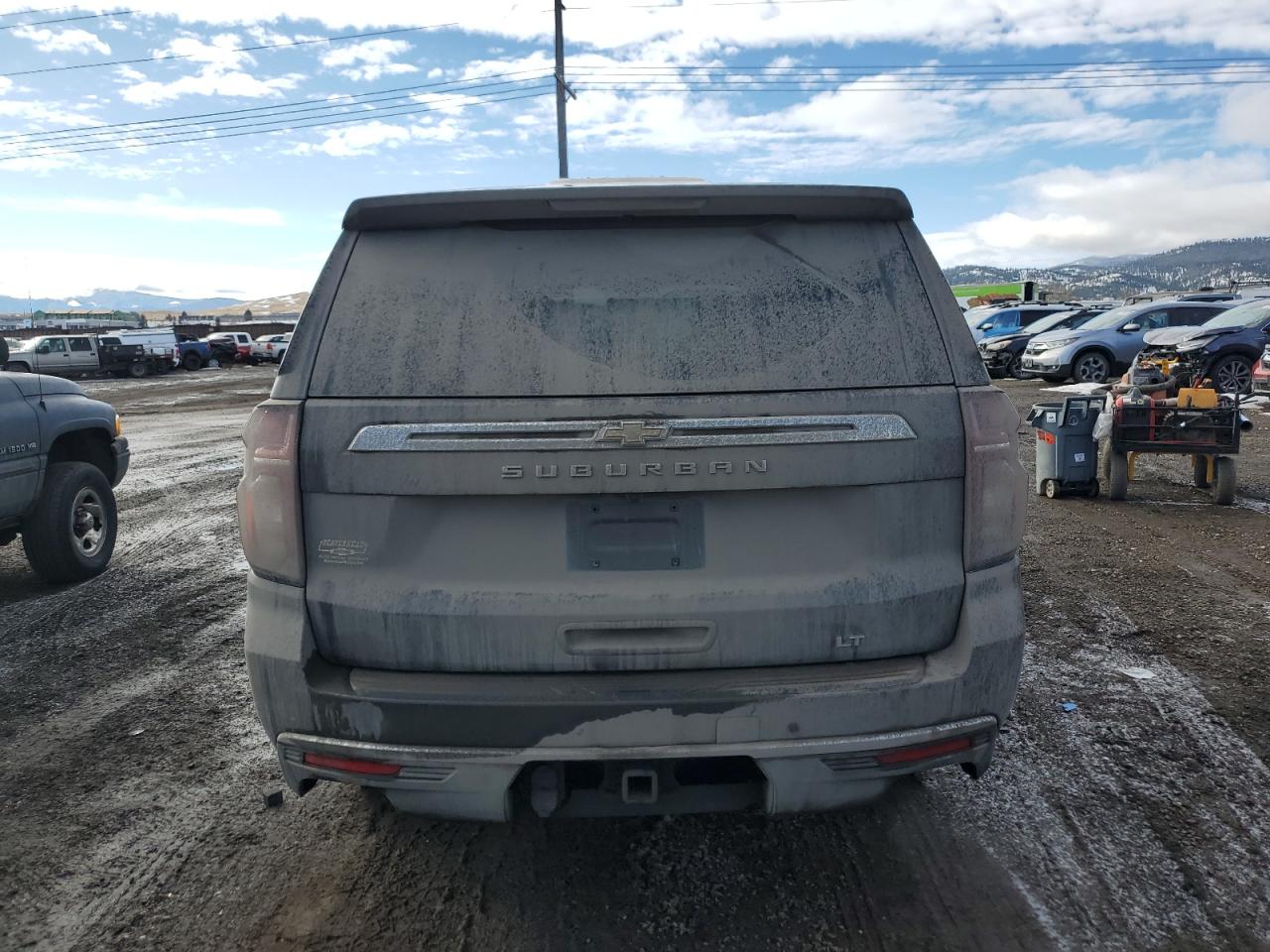 2021 Chevrolet Suburban VIN 1GNSKTKD5MR231506 Copart auction photo, side damage thumbnail 6